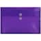 JAM Paper 9.75" x 14.5" Button & String Tie Closure Plastic Envelopes, 12ct.